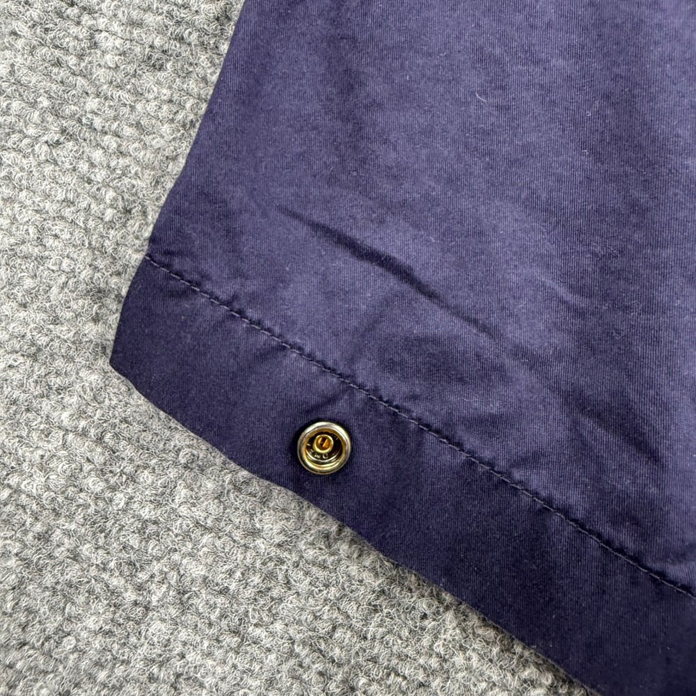 Uniqlo‎ U Wide Leg Pants Small 26/27" Navy Blue Elastic Waist Snap Hem Men's - Picture 7 of 13